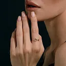 Кольцо из красного золота с фианитами