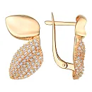 Серьги из красного золота