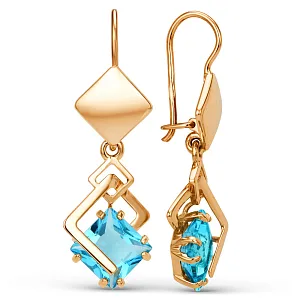 Серьги из красного золота