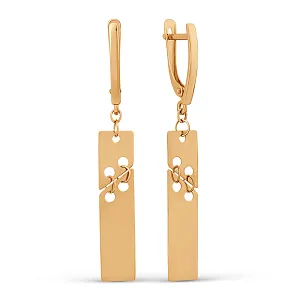 Серьги из красного золота