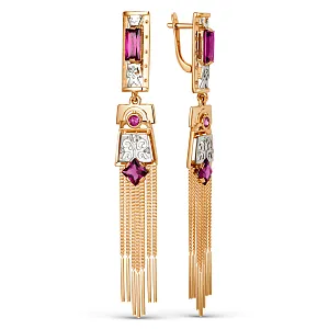 Серьги из красного золота