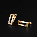 Серьги из красного золота с фианитами