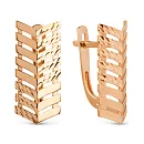 Серьги из красного золота