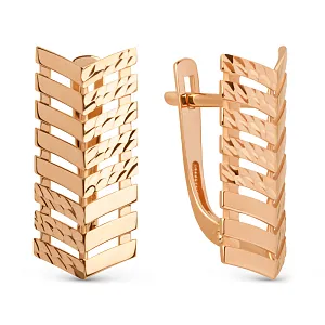 Серьги из красного золота