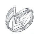 Кольцо из белого золота с бриллиантами