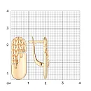 Серьги из красного золота