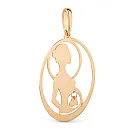 Подвеска из красного золота