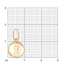 Подвеска из красного золота