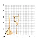 Серьги из красного золота