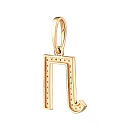 Подвеска из красного золота с бриллиантами