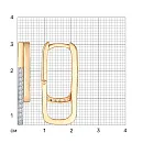 Серьги из красного золота с фианитами