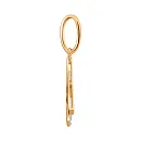 Подвеска из красного золота с фианитами