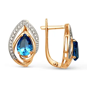 Серьги из красного золота