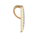 Подвеска из красного золота с фианитами