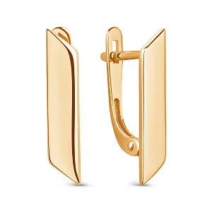 Серьги из красного золота