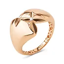 Кольцо из красного золота с фианитами