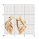 Серьги из красного золота