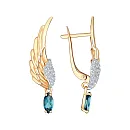 Серьги из красного золота