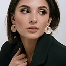 Серьги из красного золота