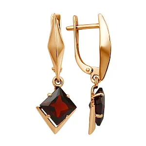 Серьги из красного золота