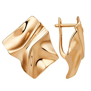 Серьги из красного золота