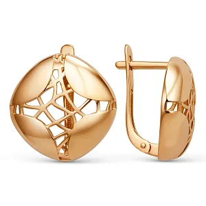 Серьги из красного золота
