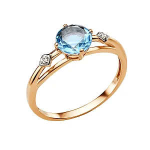 Кольцо из красного золота