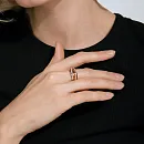 Кольцо из красного золота с фианитами