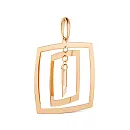 Подвеска из красного золота