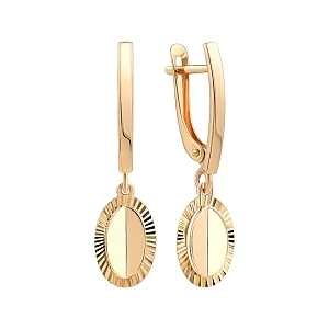 Серьги из красного золота