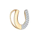 Подвеска из красного золота с фианитами