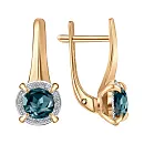 Серьги из красного золота