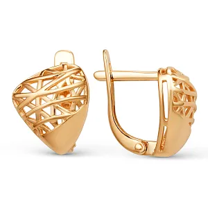 Серьги из красного золота