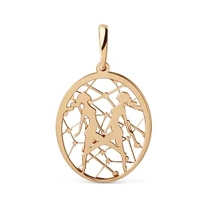 Подвеска из красного золота