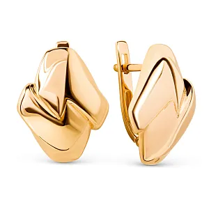 Серьги из красного золота