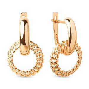 Серьги из красного золота