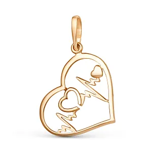 Подвеска из красного золота