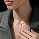 Подвеска из красного золота с фианитами