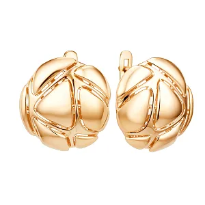 Серьги из красного золота