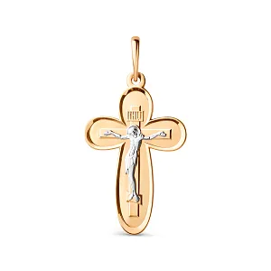 Крест из красного золота