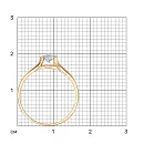 Кольцо из красного золота с бриллиантом