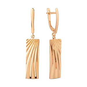 Серьги из красного золота