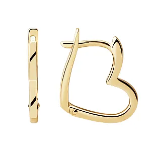 Серьги из желтого золота