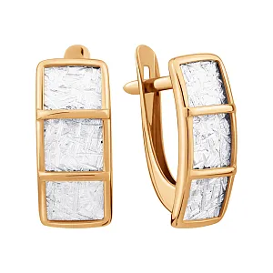 Серьги из красного золота