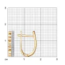 Серьги из красного золота с бриллиантами