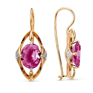 Серьги из красного золота