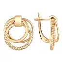 Серьги из красного золота