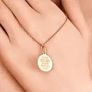 Подвеска из красного золота