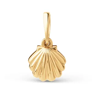 Подвеска из красного золота с фианитом