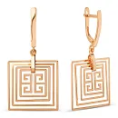 Серьги из красного золота